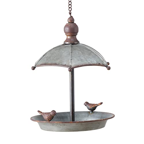 Boltze Vogeltränke / Vogelbad Sarina (ø 19 cm, Höhe 24 cm, zum Aufhängen in Garten / Terrasse, aus Zink - Metall) 1021698 von BOLTZE