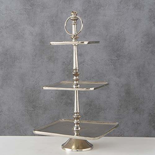 Deko-Etagere Vendi 3er H50cm Material: Aluminium vernickelt von BOLTZE