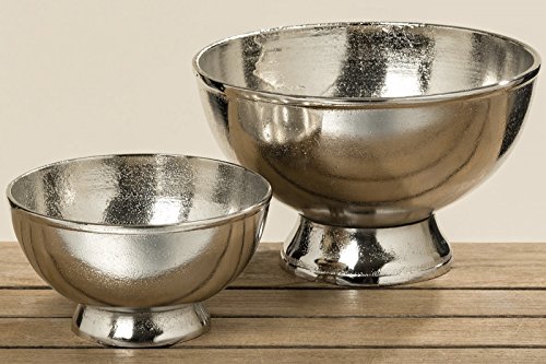 BOLTZE Dekoschale Schale Schüssel Aluminium Silber 2er-Set BOLTZE Dekoschale Schale Schüssel Aluminium Silber 2er-Set von BOLTZE