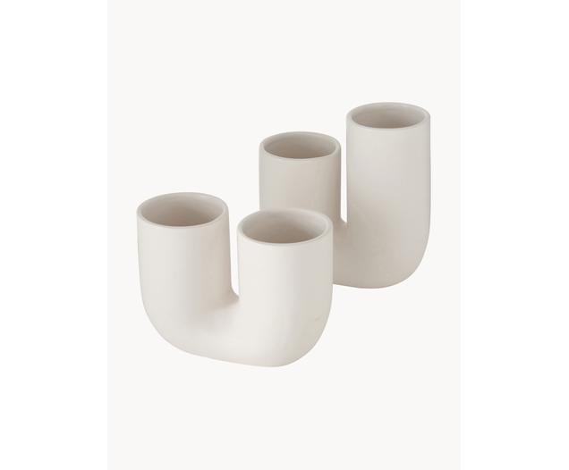 Handgefertigte Design-Vasen Filicio aus Steingut, 2er-Set von Boltze
