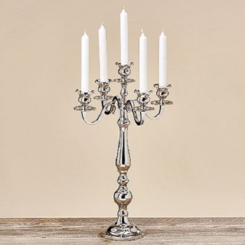 Kerzenleuchter 50cm - 5flammig vernickelt Kerzenleuchter 50cm - 5flammig vernickelt von Boltze