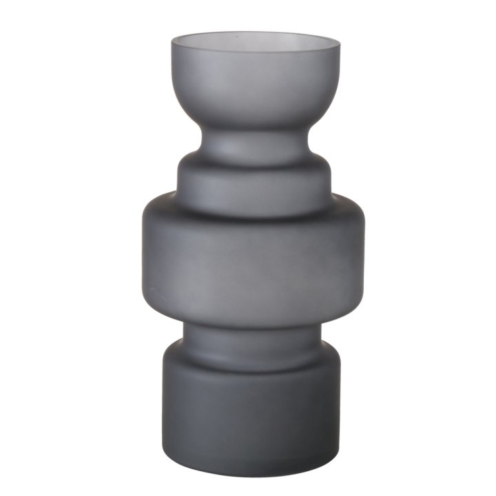 Boltze Vase Bodena 30 cm BODENA in Glas grau matt von Boltze
