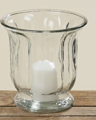 Windlicht Teelicht Vase Übertopf Dekoglas Glas H 18 cm 1812-4432200 von Boltze