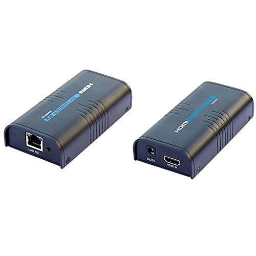 Bolwins A10DS HDMI Extender 100m über ein Ethernet RJ45 Cat5e/Cat6 Kabel HDMI Sender und Empfänger Über Patchkabel LAN Router TCP IP HD 1080P Full HD Unterstützt TCP/IP über Ethernet von Bolwins