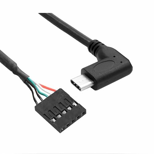 Bolwins F47 Stromkabel Kabel Adapter 5pin Header Buchse auf USB Typ-C Stecker 50cm abgewinkelt Mainboard Verbindung Datenkabel PC Computer Intern Typ-C Konverter Schwarz Plug & Play Bolwins F47 Stromkabel Kabel Adapter 5pin Header Buchse auf USB Typ-C Stecker 50cm abgewinkelt Mainboard Verbindung Datenkabel PC Computer Intern Typ-C Konverter Schwarz Plug & Play von Bolwins