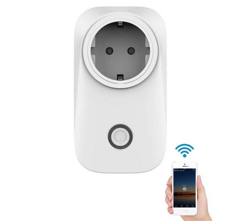 Bolwins Funksteckdose A18C Intelligent Steckdose WiFi Smart Steckdose Schalter App Steuerung von Bolwins