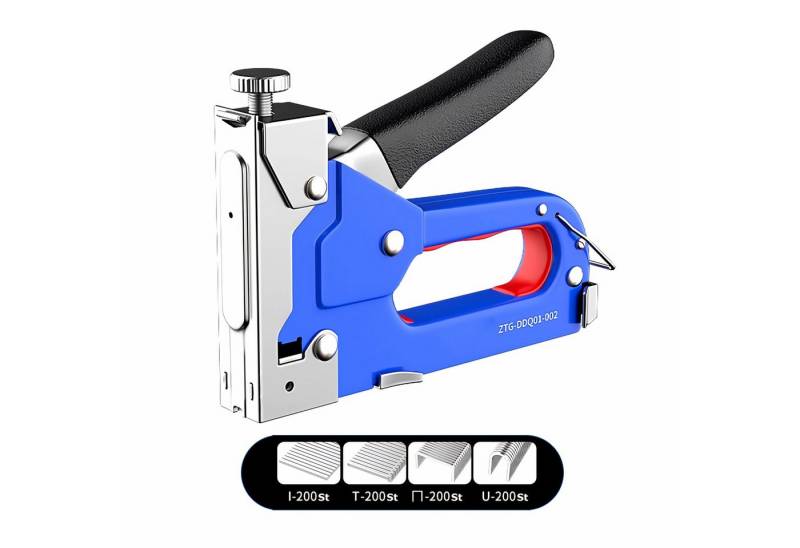 Bolwins Handtacker A07C 4in1 Profi Handtacker mit 800 Klammern Tacker Hefter Heftklammer von Bolwins