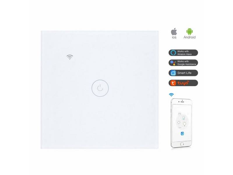 Bolwins Lichtschalter A33C WiFi Intelligent Touchschalter Home Wandschalter Lichtschalter von Bolwins