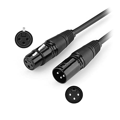 Bolwins N31CS XLR Kabel Mikrofonkabel 10m, XLR Stecker auf XLR Busche, Audio Kabel Verlängerungskabel für Mikrofon, Verstärker, Mischpult oder Lautsprechersystem von Bolwins