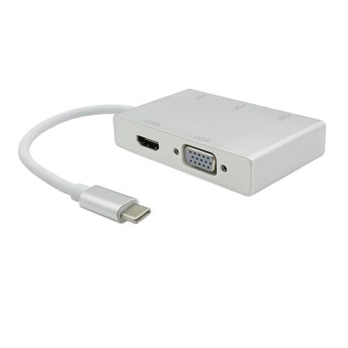 H59CS USB-C Hub 3-in-1 – Multiport Adapter mit HDMI, VGA und 3X USB 3.0 Ports – Perfekt für Laptop und Tablet H59CS USB-C Hub 3-in-1 – Multiport Adapter mit HDMI, VGA und 3X USB 3.0 Ports – Perfekt für Laptop und Tablet von Bolwins