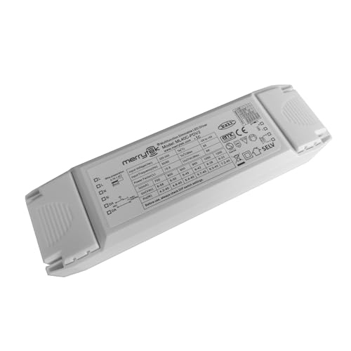 ML40C-PDV2 Merrytek 40W LED-Treiber dimmbar DALI 1-10V Push DIM für LED Beleuchtung Lampe Deckenleuchte Konstantstrom IP20 220-240V Schutz Kurzschluss Überhitzung Flimmerfrei Weiß ML40C-PDV2 Merrytek 40W LED-Treiber dimmbar DALI 1-10V Push DIM für LED Beleuchtung Lampe Deckenleuchte Konstantstrom IP20 220-240V Schutz Kurzschluss Überhitzung Flimmerfrei Weiß von Bolwins