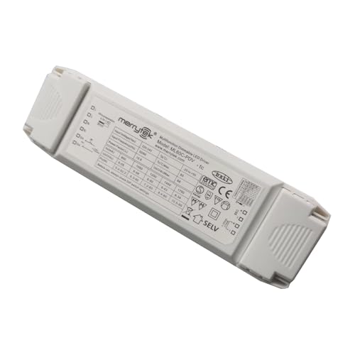ML60C-PDV Merrytek 60W DALI LED-Treiber dimmbar 1-10V pushDIM Konstantstrom für LED Lampe Deckenleuchte Flimmerfrei IP20 900-1750mA 220-240V Innenbeleuchtung von Bolwins