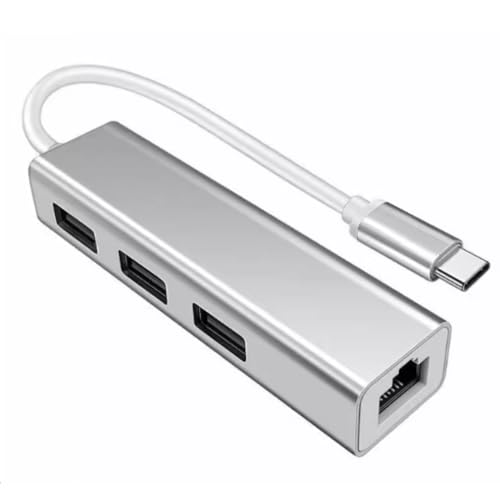 Q82CS USB Typ C zu Ethernet Adapter, 1000Mbps Gigabit RJ45 LAN Netzwerkadapter mit 3 USB 3.0 Ports, – USB auf Ethernet Adapter Q82CS USB Typ C zu Ethernet Adapter, 1000Mbps Gigabit RJ45 LAN Netzwerkadapter mit 3 USB 3.0 Ports, – USB auf Ethernet Adapter von Bolwins