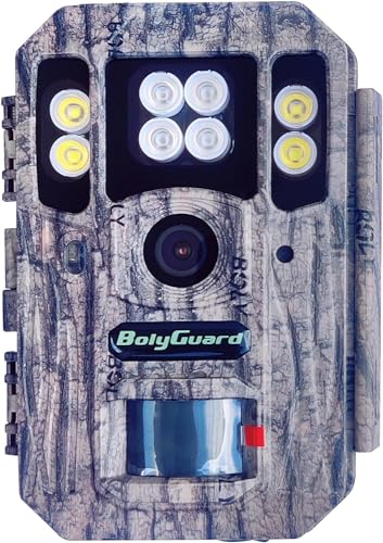 BolyGuard Trailkamera, 56MP Jagdkamera 4K Dual Objektiv Weiß LED 100 -Fuß -Erkennungsunterstützung 512G BG662-HQ von BolyGuard
