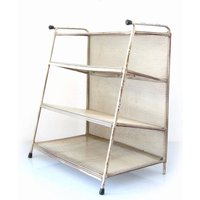 Perforierter, Prächtiger, Großer Zeitschriftenständer Im Vintage-Mategot-stil von BomDesignFurniture