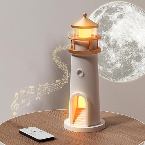 BomKra Leuchtturm Deko, Leuchtturm Lampe, LED Mondlicht Projektor lampe mit Bluetooth, Nachtlicht Kinder Sternenhimmel, Leuchtturm Geschenk BomKra Leuchtturm Deko, Leuchtturm Lampe, LED Mondlicht Projektor lampe mit Bluetooth, Nachtlicht Kinder Sternenhimmel, Leuchtturm Geschenk von BomKra