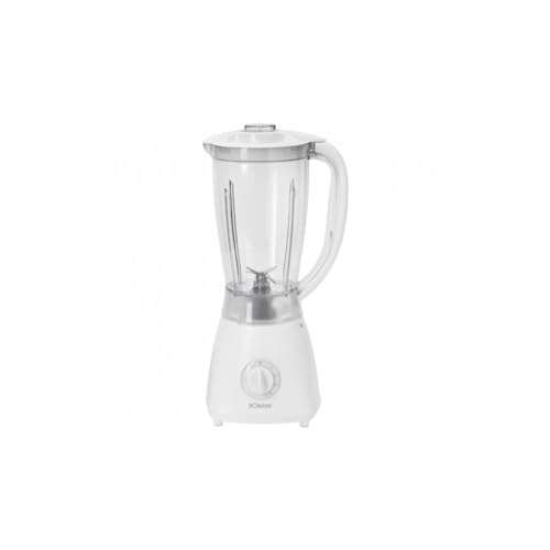 Bomann 378 CB Universalmixer zum Pürieren, Schlagen, Zerkleinern, Shaken und Mixen, Ice Crush-Funktion, Kraftvoller 500 Watt-Motor, abnehmbarer Mixbehälter mit 1.5 Liter, Edelstahlmesser, Weiß, UM 378 CB von Bomann