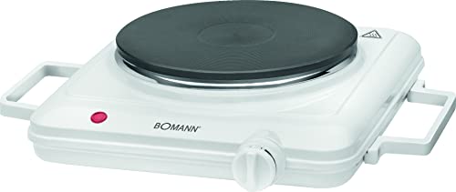 Bomann® Einzelkochplatte | Leistungsstarke Kochplatte mit stufenlos regelbarem Thermostat | Kochplatte mit Cool-TouchGriffen | Einzelkochfeld mit 1500W | EKP 5027 CB von Bomann