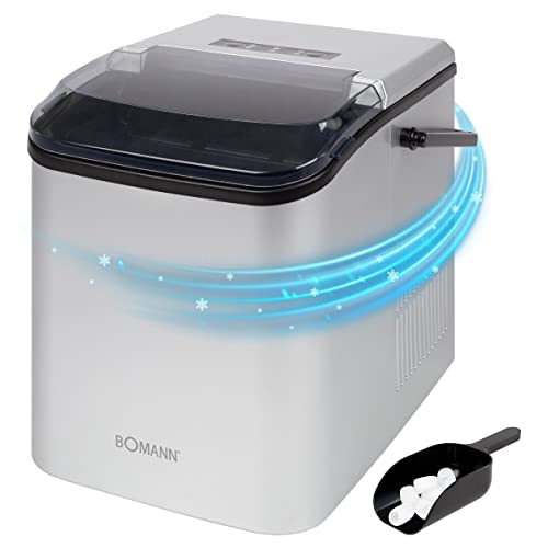 Bomann Eiswürfelmaschine zur einfachen Herstellung von ca. 12 kg Eiswürfel, Ice Cube Maker mit 2 wählbaren Eiswürfelgrößen, Eiswürfelmaschine klein mit Eisschaufel, EWB 6060 CB Bomann Eiswürfelmaschine zur einfachen Herstellung von ca. 12 kg Eiswürfel, Ice Cube Maker mit 2 wählbaren Eiswürfelgrößen, Eiswürfelmaschine klein mit Eisschaufel, EWB 6060 CB von Bomann