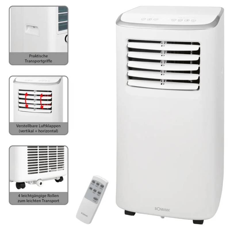B-Ware Bomann Klimagerät Schlauch Kühlen 205 K W Fernbedienung 380 M³/H Max Luftmenge B-Ware Bomann Klimagerät Schlauch Kühlen 205 K W Fernbedienung 380 M³/H Max Luftmenge von Bomann
