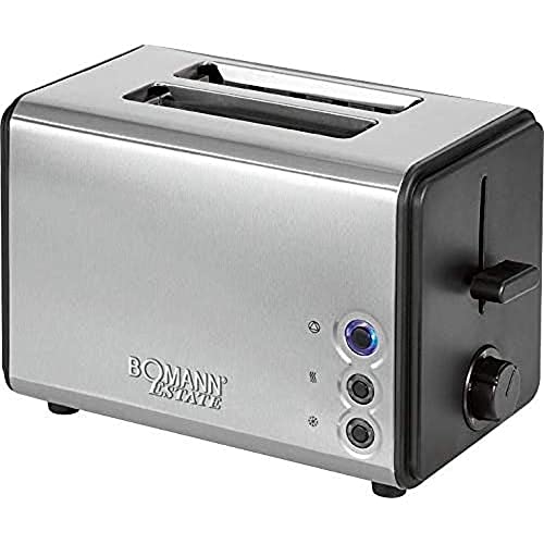 Bomann TA 1371 CB — 2 Scheiben-Toaster, Brötchenaufsatz abnehmbar, Edelstahlgehäuse, 750-850 Watt Bomann TA 1371 CB — 2 Scheiben-Toaster, Brötchenaufsatz abnehmbar, Edelstahlgehäuse, 750-850 Watt von Bomann