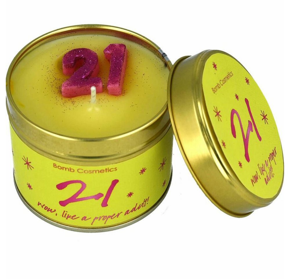 Bomb Cosmetics Duftkerze 21st Birthday, in Metalldose von Bomb Cosmetics