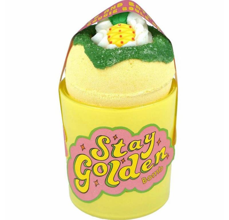 Bomb Cosmetics Duftkerze Glow Up Stay Golden, mit Badekugel von Bomb Cosmetics