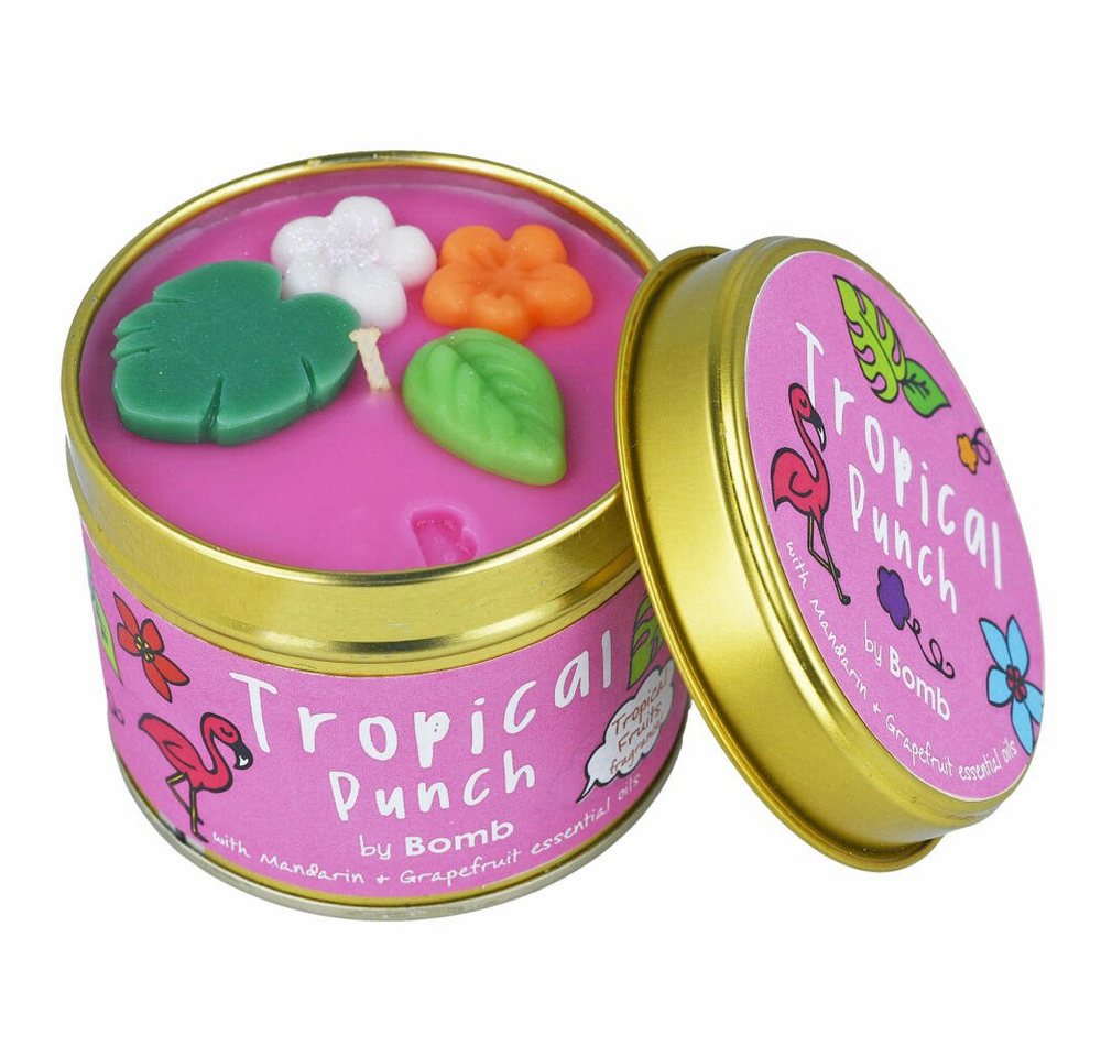 Bomb Cosmetics Duftkerze Scent Stories Tropical Punch, in Metalldose von Bomb Cosmetics