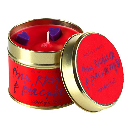 Bomb Cosmetics handgegossene Duftkerze PINK Rhubarb & BlackBerry von Bomb Cosmetics