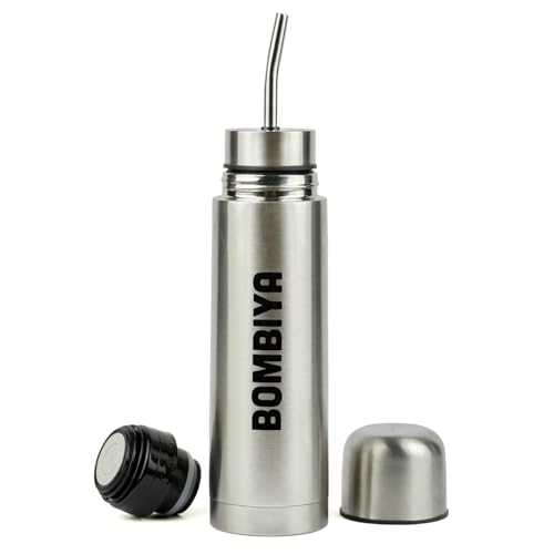 Bombiya Selbstansaugende matte Thermosflasche mit allen Teilen aus Edelstahl – All-in-One-Set für Ihre Yerba – 2-in-1 mit Wechsel des Deckels ist eine klassische Thermoskanne – Die Evolution des Bombiya Selbstansaugende matte Thermosflasche mit allen Teilen aus Edelstahl – All-in-One-Set für Ihre Yerba – 2-in-1 mit Wechsel des Deckels ist eine klassische Thermoskanne – Die Evolution des von Bombiya