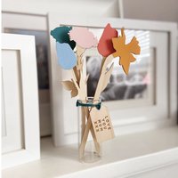 Blumenstrauß Mit Personalisierten Tag - Muttertag Holz Blume Für Mama Oder Geschenk Großmutter Nan von Bombus