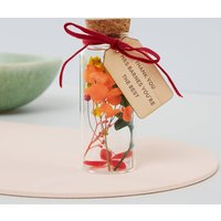 Weihnachtsgeschenk Für Lehrer, Getrocknete Blumenflasche Geschenk, Florale Botschaft Flasche, Danke Lehrer Blumen, Beste Geschenke von Bombus