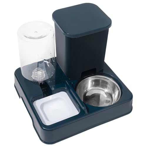Bomefoi Automatischer 2-in-1 Futterautomat Katze, Futter- und Tränke für Tierfutter, rutschfeste automatische Trinkflasche, Schwerkraft Futterstation für Haustiere, Tragbare Futterautomaten Bomefoi Automatischer 2-in-1 Futterautomat Katze, Futter- und Tränke für Tierfutter, rutschfeste automatische Trinkflasche, Schwerkraft Futterstation für Haustiere, Tragbare Futterautomaten von Bomefoi