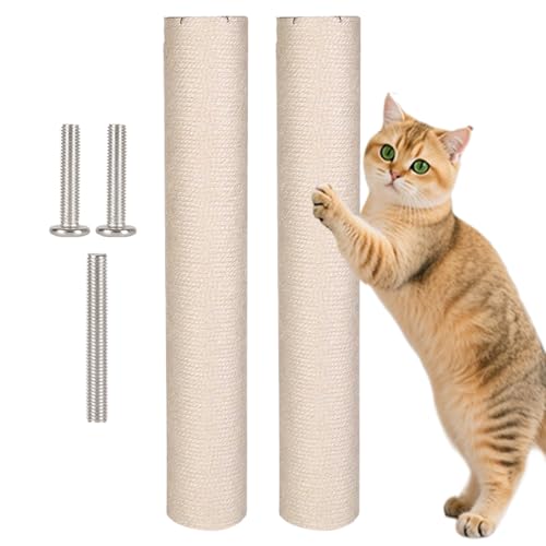 Bomefoi Für Katzen - Sisal Kratzstamm,Interaktives Spielzeug Mit Schraublöchern Für Kätzchen Welpe Kaninchen Hund Kleine Haustiere Indoor Aktivität Entspannung von Bomefoi