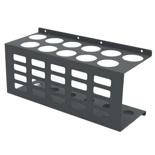Bomefoi Kartuschenhalter | Wandmontage Fett Organizer | Wandmontierbarer Halter Mit 11 Löchern Für Werkstatt Haushalt Garage Innenbereich Bomefoi Kartuschenhalter | Wandmontage Fett Organizer | Wandmontierbarer Halter Mit 11 Löchern Für Werkstatt Haushalt Garage Innenbereich von Bomefoi