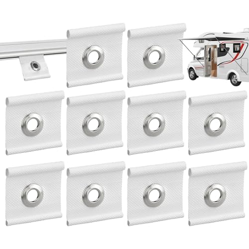 Bomefoi Kederschienen-Öse, Kederstreifen für Kederschienen - Paspelösen - Schienenöse, Tüllenösen für Markisen-Kederbänder, Campingzelte, Gartenpartys, 5–6 mm/7–8 mm Kederschienen von Bomefoi