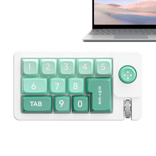 Bomefoi Programmierbare | RGB Kabelgebundene Programmierbare | Heißwechselbarer Kabelgebundener Einhand-Ziffernblock Mit Joystick Für Grafikdesign von Bomefoi