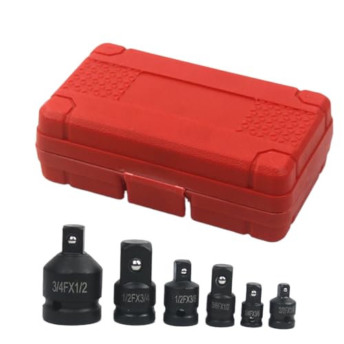 Bomefoi Stecknuss-Adapter, Treiber-Umbausatz, 6 Stück, allgemeines Steckschlüssel-Adapter-Set für Bau, Elektriker, Wartung, Zimmerei, Garage, Hausreparatur Bomefoi Stecknuss-Adapter, Treiber-Umbausatz, 6 Stück, allgemeines Steckschlüssel-Adapter-Set für Bau, Elektriker, Wartung, Zimmerei, Garage, Hausreparatur von Bomefoi