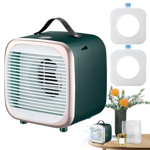 Bomefoi Tisch-Kühlventilator,Tragbarer Kompaktventilator Für Schlafzimmer Und Büro Zur Abkühlung - Effizientes Tragbares Gerät Mit Starkem Luftstrom Für Den Außenbereich Reisen Arbeitsplatz Pendeln von Bomefoi