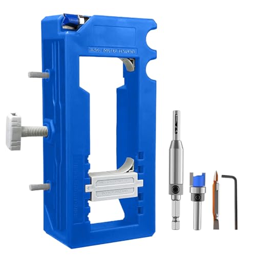 Bomefoi Türband Schablone,Türband-Fräser - Einstellbare robuste Schablone für Scharniere mit 7,5 bis 12,7 cm Länge, für Türen in Wohnbereichen, Duschtüren, Außenbereich, Holzverarbeitung und Bomefoi Türband Schablone,Türband-Fräser - Einstellbare robuste Schablone für Scharniere mit 7,5 bis 12,7 cm Länge, für Türen in Wohnbereichen, Duschtüren, Außenbereich, Holzverarbeitung und von Bomefoi