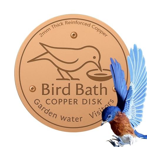Bomefoi Wasserspiel Scheibe Für Vogelbad | Vogelbad Reiniger | Futterspender Zubehör Dreipunktstütze Reinigungsscheibe Für Terrasse Garten Schale Rasen von Bomefoi