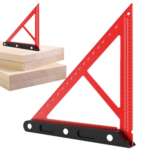 Bomefoi Winkelmesser Für Holzbearbeitung,Präzisions Zeichen- Und Messwerkzeug | Aluminiumlegierung Winkel Mit Präzisionslöchern Für Zeichnen, Messen, Tischlerei Und Holzwerken von Bomefoi