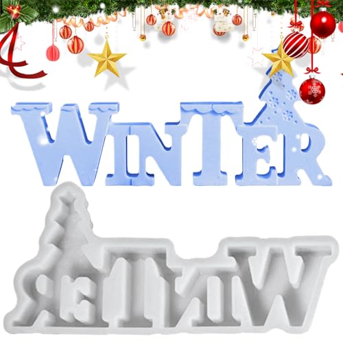 Bomefoi Winter Weihnachtsbaum Kerzenform - 3D Kerzenformen Für Weihnachten | Saisonale Deko Für Wohnzimmer Büro Schule Studentenzimmer Schreibtisch Winterdekoration von Bomefoi