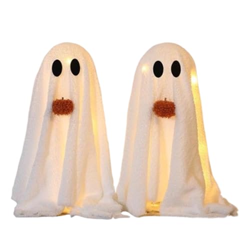 Bomefoi schmuck | Beleuchtete Gruselige Dekoration,2-teilige Halloween Tischdekoration für Indoor Outdoor Wohnbereich & Garten von Bomefoi