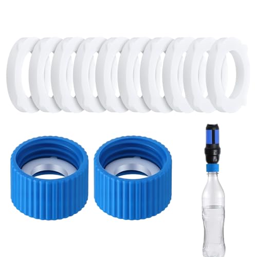 Wasserfilter-Kupplungsset, kompatibel mit 28 mm Außengewinde, Wasser- und Standardflaschen, Filterreinigungskupplungen mit Dichtungen, für Outdoor-Camping-Adapter von Bomefoi