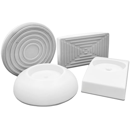 BOMI Elefantenfüße 4er Set, 2X rund & 2X eckig, Weiß I Wandschutzpads für Treppenschutzgitter ohne Bohren & Türschutzgitter I Antirutsch-Funktion I Wandpads zum Klemmen I Zubehör für Treppengitter BOMI Elefantenfüße 4er Set, 2X rund & 2X eckig, Weiß I Wandschutzpads für Treppenschutzgitter ohne Bohren & Türschutzgitter I Antirutsch-Funktion I Wandpads zum Klemmen I Zubehör für Treppengitter von Bomi