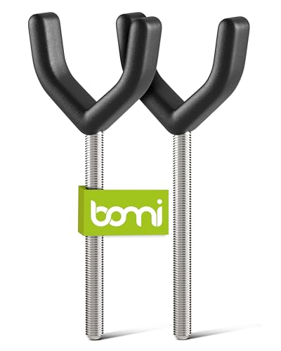 BOMI Treppenschutzgitter Spindel aus Metall | 2 Stück in schwarz | Y-Adapter für Treppengeländer | Zubehör Türschutzgitter für Treppen Geländer | Einfache Befestigung für Baby Schutzgitter von Bomi