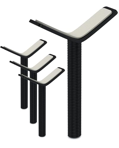 BOMI Y-Adapter 4er Set Schwarz I Metall Spindel für Türschutzgitter und Treppengitter I M10 Gewinde, geeignet für Geländer bis 60 mm I Anti-Rutsch Funktion | Zubehör für Kinderschutzgitter ohne Bohren BOMI Y-Adapter 4er Set Schwarz I Metall Spindel für Türschutzgitter und Treppengitter I M10 Gewinde, geeignet für Geländer bis 60 mm I Anti-Rutsch Funktion | Zubehör für Kinderschutzgitter ohne Bohren von Bomi