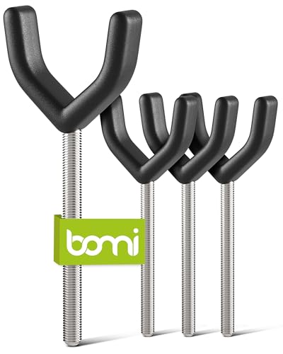 BOMI Treppenschutzgitter Spindel aus Metall | 4er Set Schwarz | Y-Adapter für Treppengeländer | Zubehör für Tierschutzgitter Treppenschutz | Einfache Befestigung für Katzengitter & Hundegitter Wohnung von Bomi