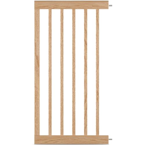 Türschutzgitter-Zubehör Miko PEFC Buchenholz BOMI | Größe: 40 cm Verlängerung | klemmbar aus Buche Holz | Schutzgitter von BOMI Vergrößerung des Treppenschutzgitters durch Anstecken der Erweiterung von Bomi